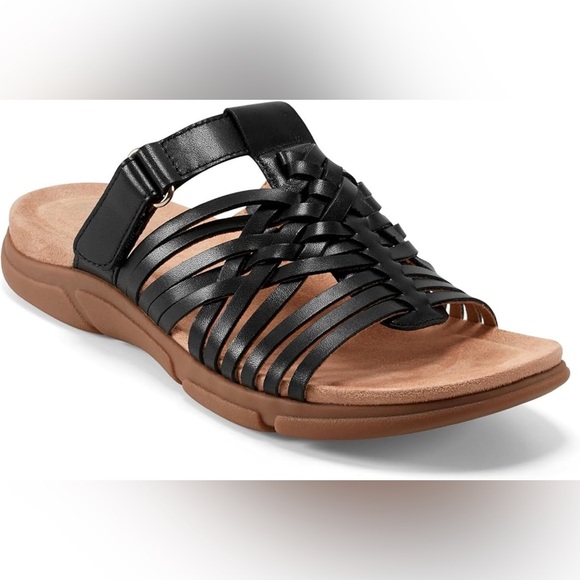 Easy Spirit Shoes - Easy Spirit Mindi Women's Black Strappy Sandals